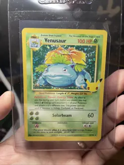 Venusaur 15/102 Celebrations 25th Anniversary NM Holo Foil Rare Pokemon Card TCG - Image 4