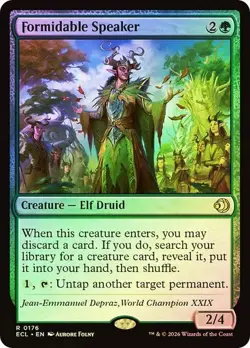 MTG - Formidable Speaker - Lorwyn Eclipsed - NM Rare Foil - #0176 - Image 1