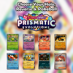 Pokemon Prismatic Evolutions Holo, Reverse & Pokeball: Choose Your Card - Image 1