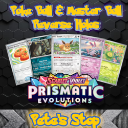 Pokemon Cards - Prismatic Evolutions - Pokeball & Masterball Reverse Holos - Image 1