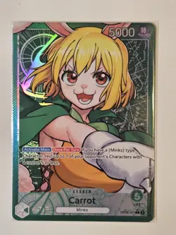 Carrot OP08-021 Parallel Leader Alternate Art Two Legends Foil NM English - Image 1