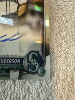 KADE ANDERSON 2025 BOWMAN CHROME DRAFT 1ST REFRACTOR AUTO /499 #CPA-KA - Image 4