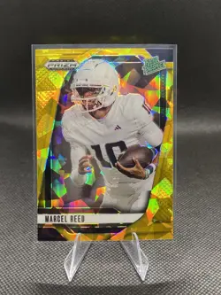 2025 Panini Prizm Draft Picks - Marcel Reed #167 Gold Ice Prizm (RC) - Image 1