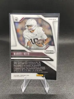 2025 Panini Prizm Draft Picks - Marcel Reed #167 Gold Ice Prizm (RC) - Image 2