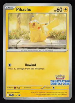 Pikachu - (Illustration Contest 2024) 214 SV: Scarlet & Violet Promo Cards Prom - Image 1
