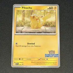 Pikachu - (Illustration Contest 2024) Promo SV: Scarlet & Violet Promo Cards 214 - Image 1