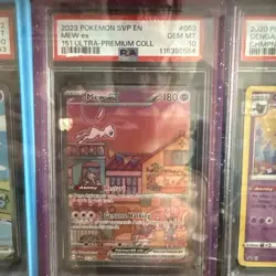 2023 POKEMON SVP EN-SV BLACK STAR PROMO 151 ULTRA-PREM COLL #053 MEW EX PSA 10 - Image 3