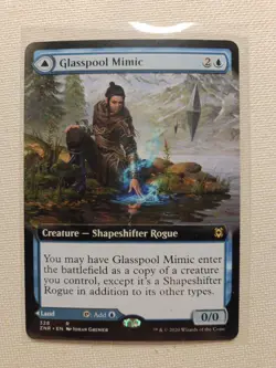 Glasspool Mimic Extended Art Zendikar Rising Magic the Gathering Card - Image 1