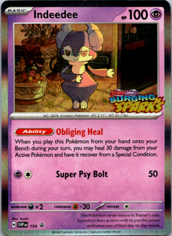 Indeedee Holofoil 154 Promo SV: Scarlet & Violet Promo Cards Near Mint - Image 1