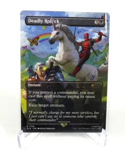Deadpool Deadly Rollick NM / M Secret Lair Borderless NON FOIL - Image 1