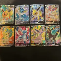 Pokemon Card Eevee Heroes V SR Evolution line Complete 8 set S6a Japanese - Image 1