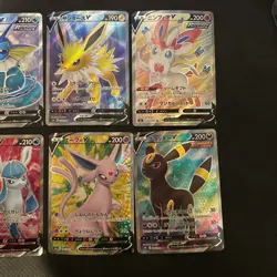 Pokemon Card Eevee Heroes V SR Evolution line Complete 8 set S6a Japanese - Image 4