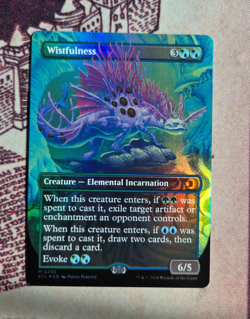 MTG Foil Wistfulness Borderless Lorwyn Eclipsed NM - Image 1