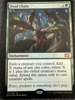 Magic The Gathering Double Masters 2022 Food Chain #0147 NM Foil - Image 1