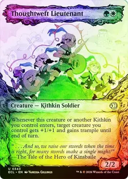 Foil Thoughtweft Lieutenant (Showcase) [Lorwyn Eclipsed] MTG - Image 1