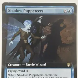 MTG Shadow Puppeteers (0048) *Non-Foil* Extended Art Wilds Of Eldraine MT/NM - Image 3