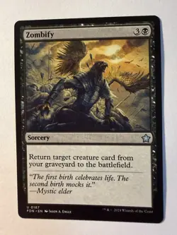 Zombify #187 (NM) Foundations FDN Magic MTG - Image 1
