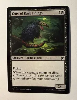 [MTG] Crow of Dark Tidings (0519) (FDN) Foundations - Image 1