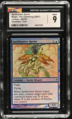 SPELLSTUTTER SPRITE Lorwyn Foil C CGC 9 MTG [Nostalgium] - Image 1