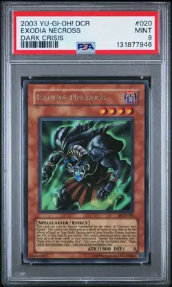 2003 Yu-Gi-Oh! Exodia Necross Dark Crisis DCR Unlimited Ultra Rare PSA 9 - Image 1