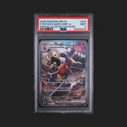2025 Pokemon Cynthia's Garchomp ex 232/182 Sv10 Destined Rivals Holo SIR PSA 9 - Image 1