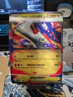 Pokemon TCG Mega Latias EX Black Star Promo Card 011 Lenticular Holo Jumbo - Image 1