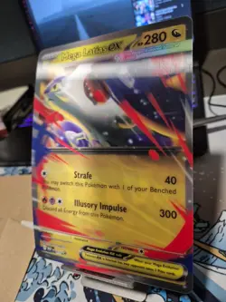 Pokemon TCG Mega Latias EX Black Star Promo Card 011 Lenticular Holo Jumbo - Image 2