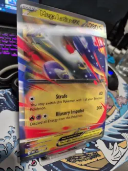 Pokemon TCG Mega Latias EX Black Star Promo Card 011 Lenticular Holo Jumbo - Image 3