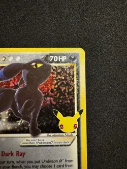 Pokemon TCG Umbreon Gold Star 17/17 Celebrations 25th Classic Collection NM - Image 3