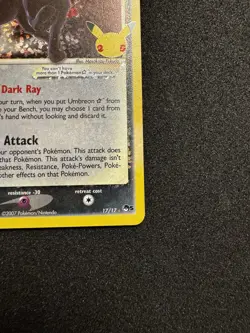 Pokemon TCG Umbreon Gold Star 17/17 Celebrations 25th Classic Collection NM - Image 4