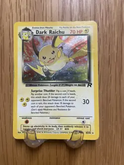 Pokemon TCG Dark Raichu Legendary Collection 7/110 Regular Rare LP. - Image 5
