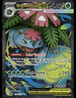 Pokemon Cards Mega Venusaur ex 155/132 Mega Evolution Ultra Rare NM - Image 1