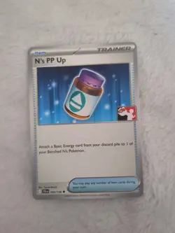 N's PP Up 153/159 Play Stamp Prize Pack Series 7 Pokemon TCG Non Holo - Image 1