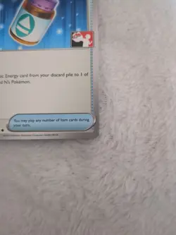 N's PP Up 153/159 Play Stamp Prize Pack Series 7 Pokemon TCG Non Holo - Image 5