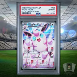 Wigglytuff 2025 Pokemon ME Phantasmal Flames PFL EN #105/094 PSA 10 GEM MINT - Image 1