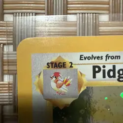 Pokemon TCG Pidgeot Base Set 2 Holo Unlimited Rare Card 14/130 LP SWIRL - Image 5