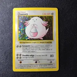 Pokemon TCG Chansey Base Set 3/102 Shadowless Holo Rare MP+/LP - Image 1