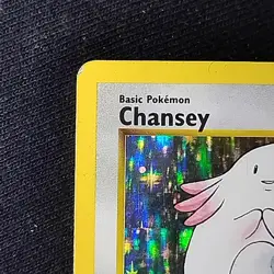 Pokemon TCG Chansey Base Set 3/102 Shadowless Holo Rare MP+/LP - Image 2