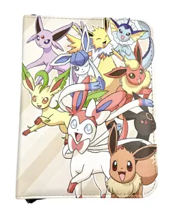 Eevee Pokemon Trading Card Binder Holder Case Album Book 50 Sheets TCG 400-Slot - Image 1