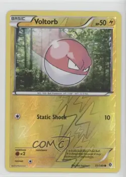 Voltorb Reverse Foil Pokemon Black & White Boundaries Crossed #51 - Image 1