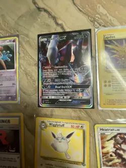 Pokemon Lot of 8 Cards GX V Vintage Holo Ultra Rare Cards Zapdos Mewtwo Deoxys - Image 2