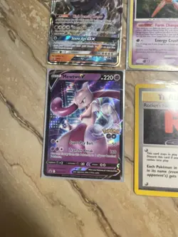 Pokemon Lot of 8 Cards GX V Vintage Holo Ultra Rare Cards Zapdos Mewtwo Deoxys - Image 3