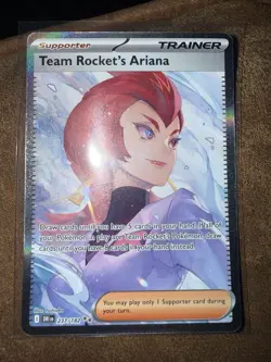 Pokemon TCG Destined Rivals Team Rockets Ariana Trainer Full Art 237 Ungraded - Image 1