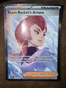 Pokemon TCG Destined Rivals Team Rockets Ariana Trainer Full Art 237 Ungraded - Image 2