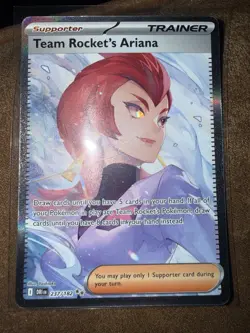 Pokemon TCG Destined Rivals Team Rockets Ariana Trainer Full Art 237 Ungraded - Image 4