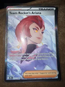 Pokemon TCG Destined Rivals Team Rockets Ariana Trainer Full Art 237 Ungraded - Image 5