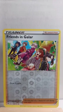 Friends In Galar [MP] - Pokemon TCG Brilliant Stars 140/172 [Reverse Holo] - Image 1