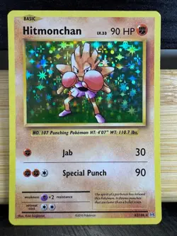Hitmonchan 62/108 - Holo Rare - XY Evolutions - Pokemon TCG - NM - Image 1