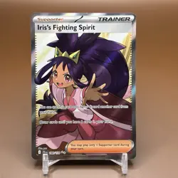 Pokemon TCG Iris's Fighting Spirit 180/159 Journey Together Ultra Rare - Image 1