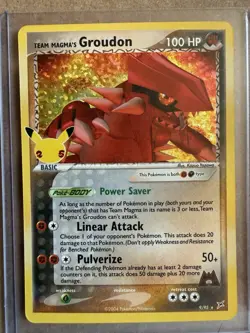 Team Magma's Groudon Pokemon TCG 9/95 Celebrations: Classic Collection Holo - Image 1